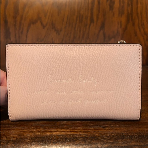 NWT-Kate Spade-SET-Tini Grapefruit Embellished Wallet &Grapefruit CoinPurse-$226 - Picture 4 of 14